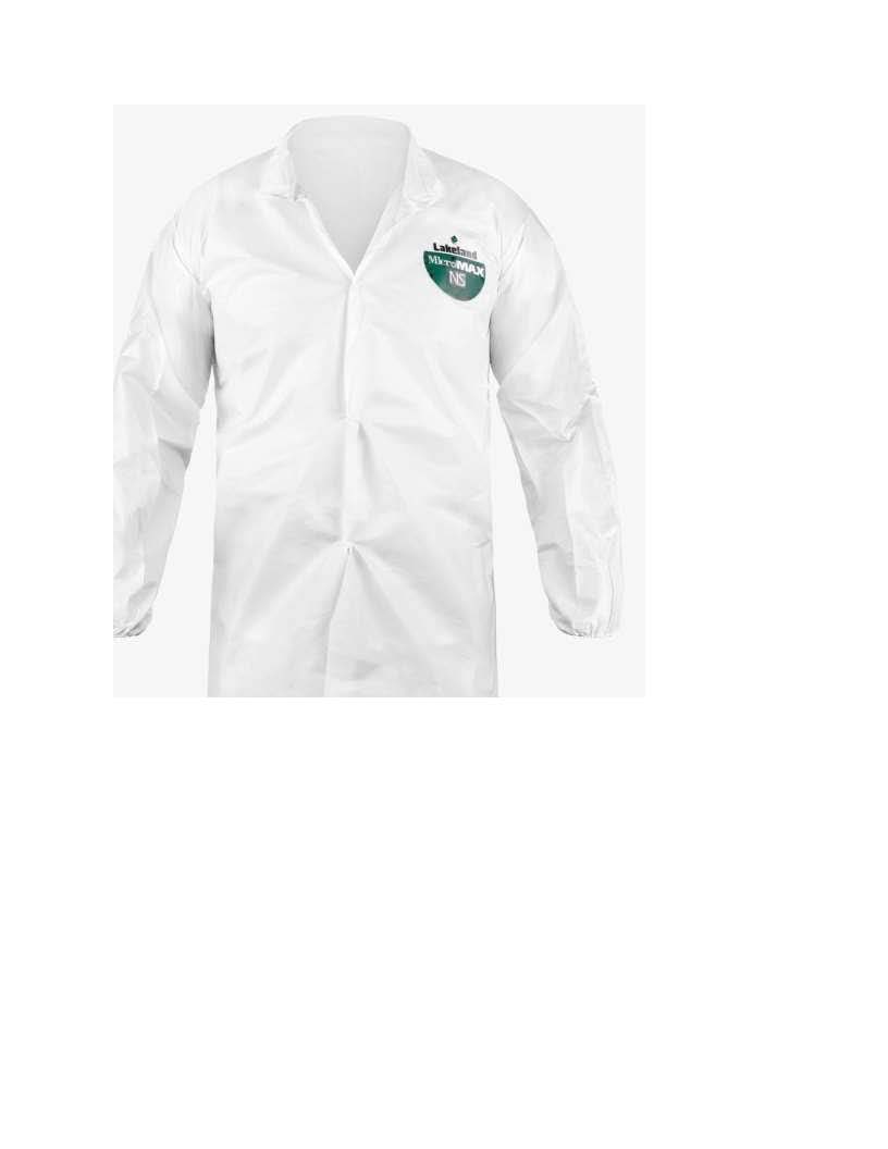 PW0917301 - LAB-COAT -LARGE/ SNAP FRONT NO POCKETS : 